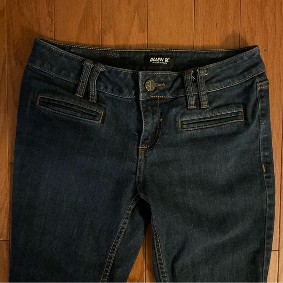 Brass Studded Gold Stitch Slight Stretch Zipper 🪰 Blue Jeans! - Picture 4 of 13